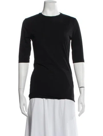 Pre-owned Acne Studios Crew Neck Three-quarter Sleeve T-shirt In Black