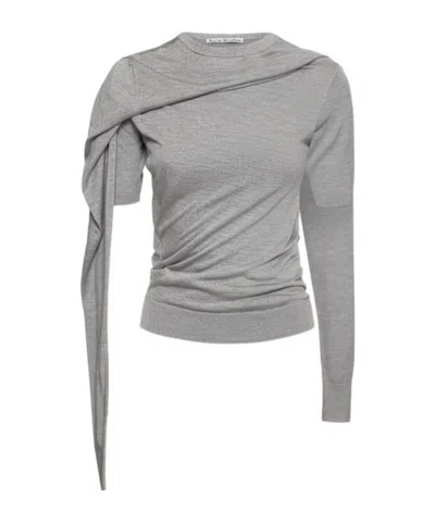 Acne Studios Crew Neck Top In Multi