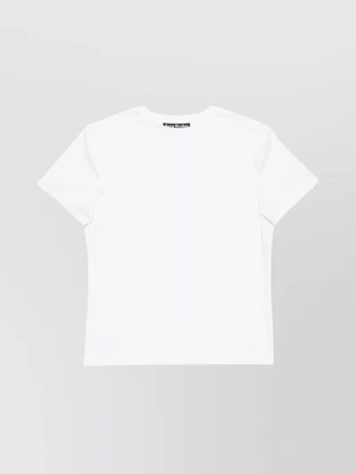 Acne Studios Crew Neck Unisex Straight Hem In White