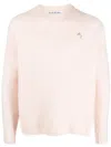 Acne Studios Crew-neck Wool Jumper In Pink