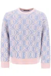 Acne Studios Jacquard Crewneck Sweater In Multicolor