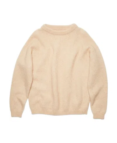 Acne Studios Crew-neck Knitted Jumper In Neutral