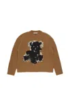 Acne Studios Crewneck Sweater In Brown