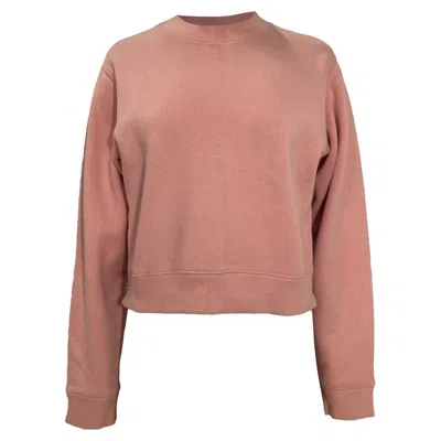 Pre-owned Acne Studios Crewneck Sweater In Pink Cotton In Brown