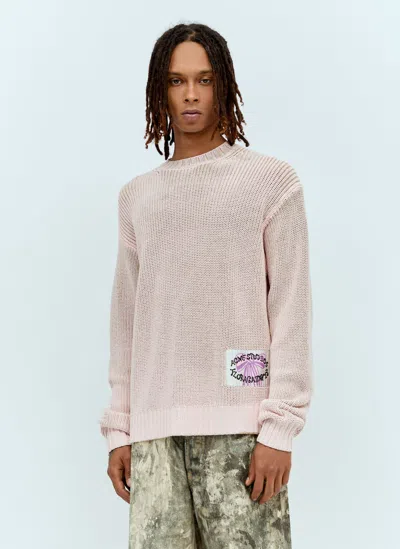 Acne Studios Crewneck Jumper In Pink