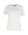 Acne Studios Crewneck T-shirt In White Cotton In White
