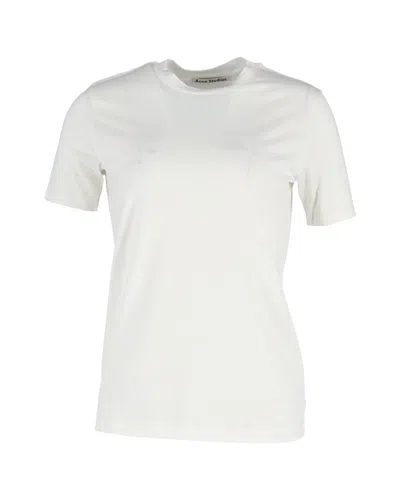 Acne Studios Crewneck T-shirt In White Cotton
