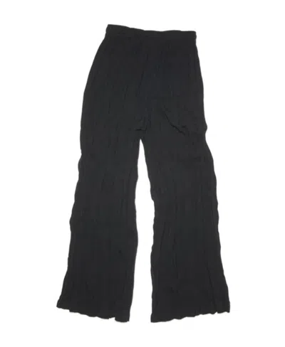 Acne Studios Crinckle-finish Palazzo Pant In Black