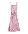 Acne Studios Satin Dress In Pink