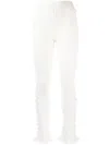 Acne Studios Crochet-knit Leggings In White