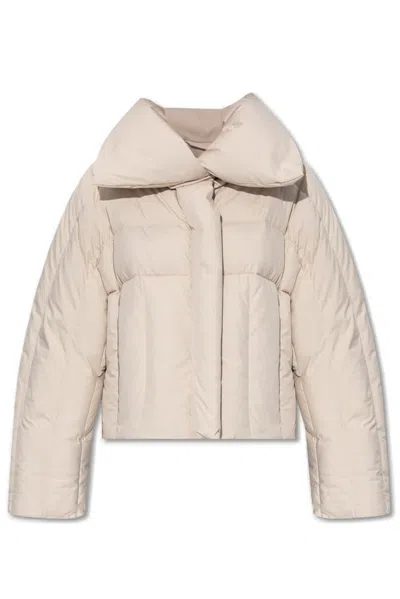 Acne Studios Cropped Down Jacket In White