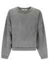 Acne Studios Gray Logo Patch Sweatshirt In Gray