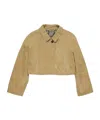 Acne Studios Cropped Cotton Jacket In Nude