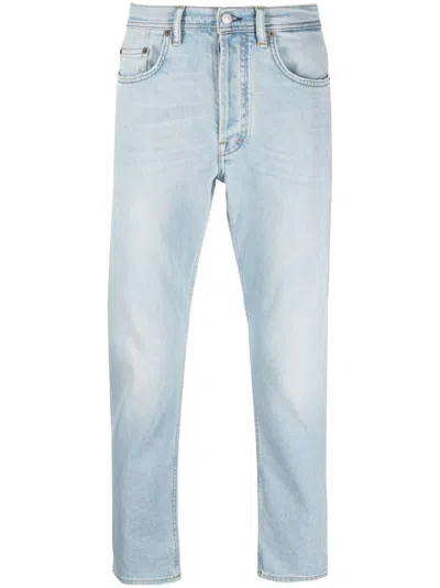 Acne Studios Cropped Slim-fit Jeans In Blau