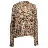 Acne Studios Crowd Print Sweater In Multicolor Wool In Multi