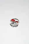 Acne Studios Crushed Can Bracelet In Red