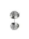 Acne Studios Crystal-embellished Ball Earrings In Metallic