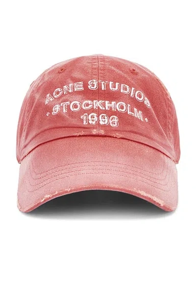 Acne Studios Cuddy Sunkissed Cap In Orange