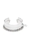 Acne Studios Cuff Bracelet In Silver