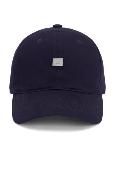 Acne Studios Cunov Fade Face Hat In Navy Blue