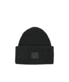 Acne Studios Pansie Face Wool Beanie In Black
