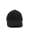 Acne Studios Curved Brim Baseball Cap In Black