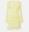 Acne Studios Womens Fluo Yellow Derika Floral-lace Cut-out Woven Mini Dress In Yellow