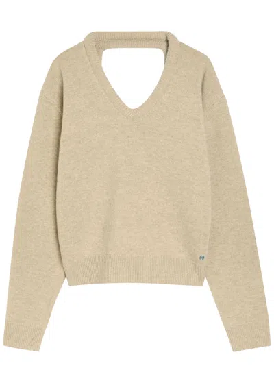 ACNE STUDIOS ACNE STUDIOS CUT-OUT RIBBED WOOL JUMPER