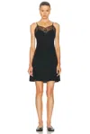 Acne Studios Dafne Jersey Mini Dress In Black