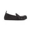 Acne Studios Dark Brown Nappa Leather Loafers With Penny Strap Detail In Multi