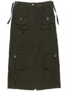 Acne Studios Dark Grey Cargo Skirt