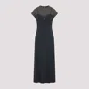 Acne Studios Layered Midi Dress In Dark Grey