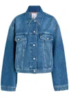 Acne Studios Darted Denim Jacket In Blue