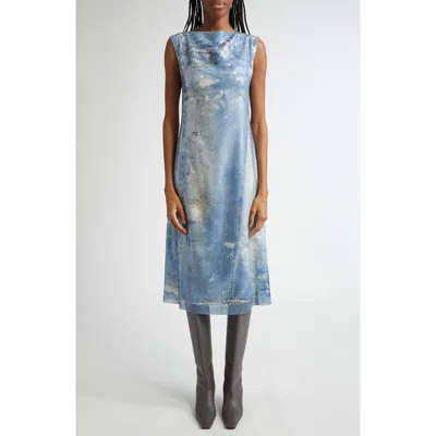 ACNE STUDIOS ACNE STUDIOS DAYDA TROMPE L'OEIL SEQUIN GEORGETTE MIDI DRESS
