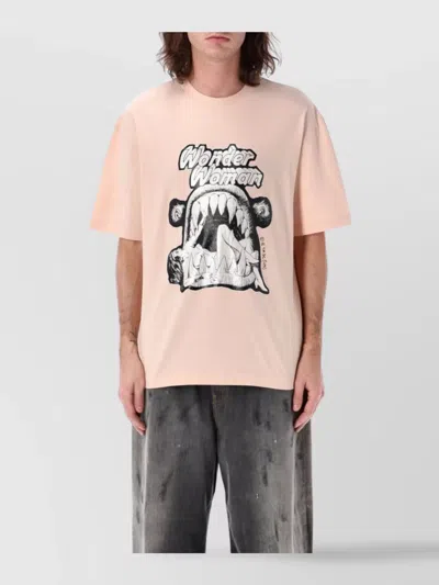Acne Studios Men's Wonder Woman T-shirt In Pink