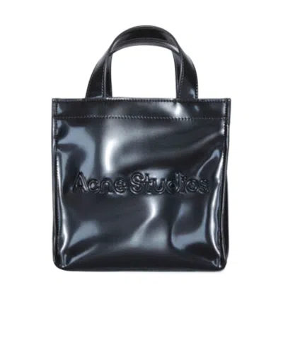 Acne Studios Debossed-logo Detail Tote Bag In Black