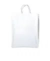 Acne Studios Cotton Blend Tote With Adjustable Strap In White