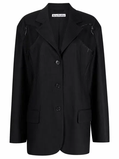 Acne Studios Deconstructed Jacket In Multi