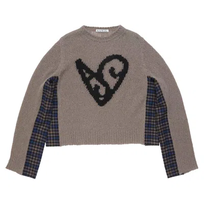 Pre-owned Acne Studios Deconstructed Jumper 'taupe/grey' | Brown | Men's Size L