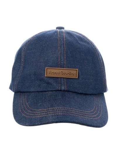 Pre-owned Acne Studios Denim Baseball Cap In Multi