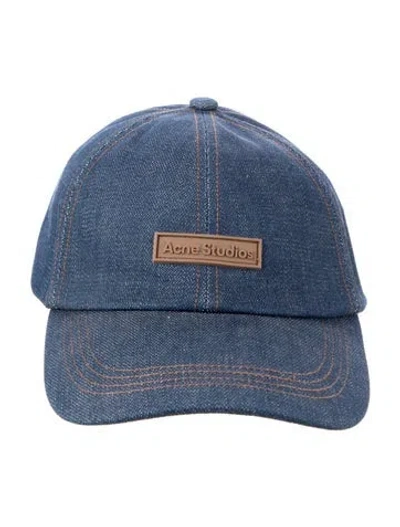 Pre-owned Acne Studios Denim Baseball Cap In Multi