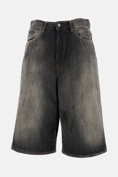 Acne Studios Denim Bermuda In Black