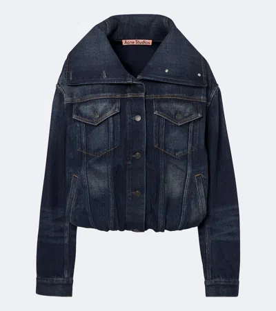 Acne Studios Denim Blouson Jacket In Blue