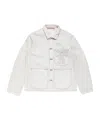 Acne Studios Denim Blouson Jacket In White