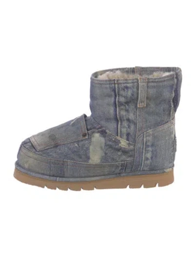 Pre-owned Acne Studios Denim Boots In Blue