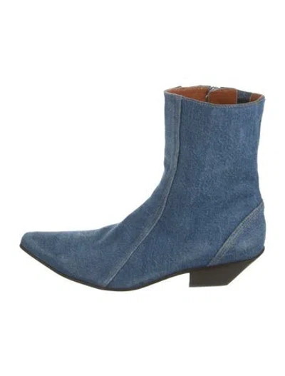 Pre-owned Acne Studios Denim Boots In Multi