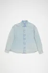Acne Studios Denim Button-up Shirt - Relaxed Fit In Indigo Blue