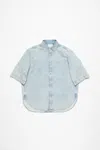 Acne Studios Denim Button-up Shirt - Relaxed Fit In Indigo Blue