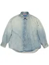 Acne Studios Denim Button-up Shirt In Blue