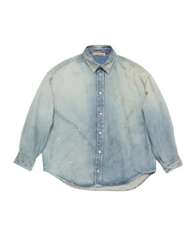 ACNE STUDIOS ACNE STUDIOS DISTRESSED DENIM SHIRT